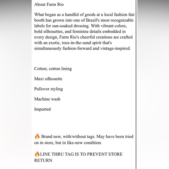 Anthropologie Farm Rio Tropical Tiered Maxi Dress Size Medium NWT - Picture 5 of 16